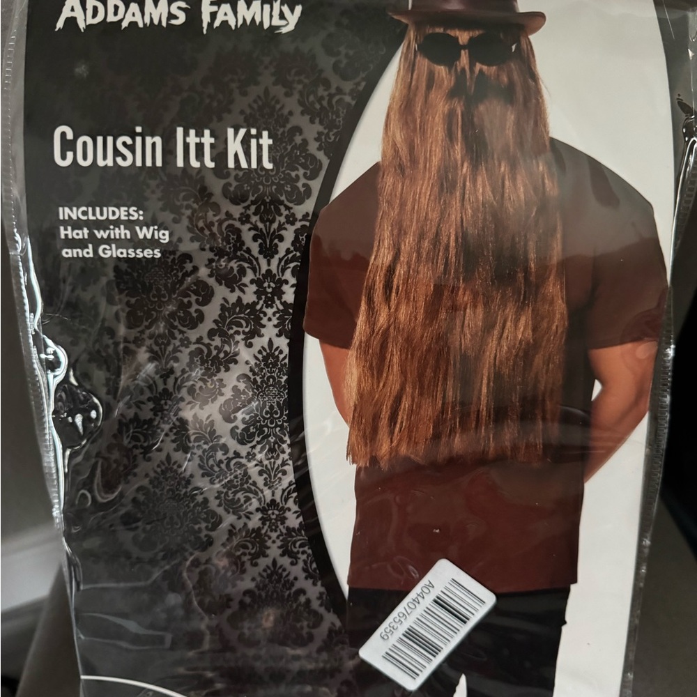 Cousin Itt Kit with Brown Wig